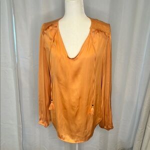 Tahari beautiful orange blouse women’s size extra large